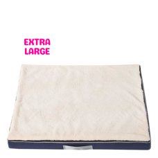 Lavish Pets Memory Foam Bed White (XL), CS2024000285, cat Bed  / Cushion, Lavish, cat Housing Needs, catsmart, Housing Needs, Bed  / Cushion